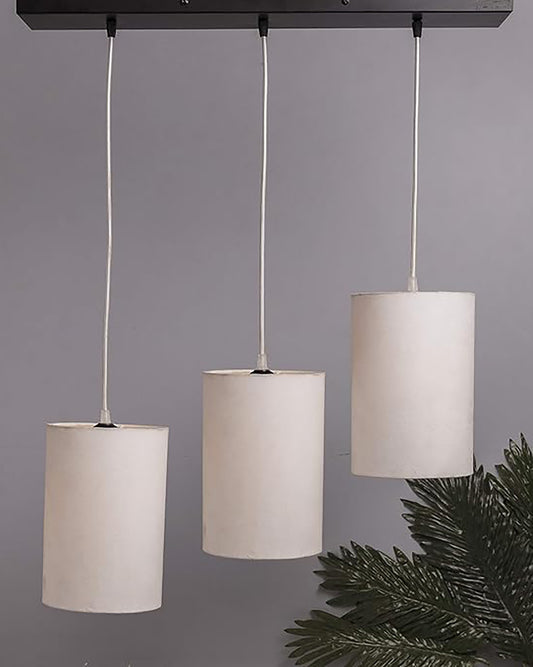 3-lights Linear Cluster Chandelie shade hanging Pendant Light, kitchen area and dining room light