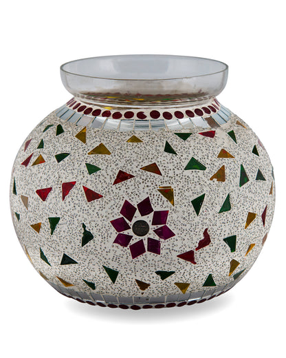 Persian Mosaic Floral Paradise Lamp, Desk Bedside Lamp Multicolor Light