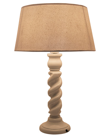 Classic Twister Table lamp white with Shade