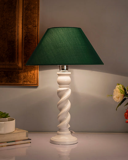 Classic Twister Table lamp white with Shade