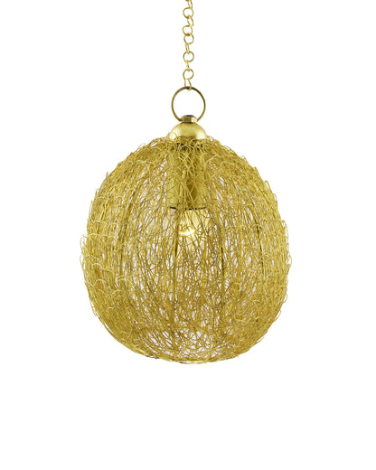 Classic twisted wire Round hanging pendant light, Hanging fixture lamp