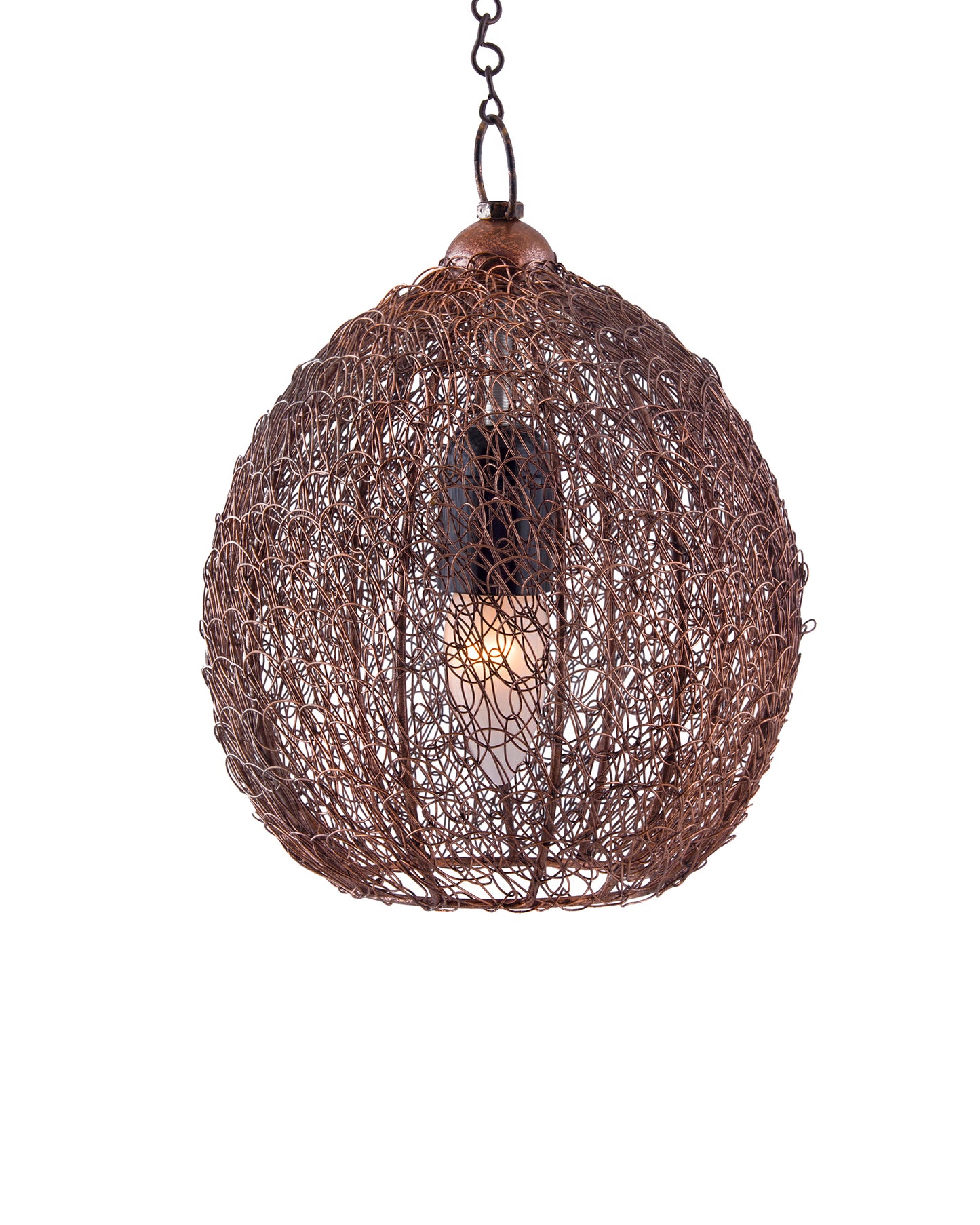 Classic twisted wire Round hanging pendant light, Hanging fixture lamp