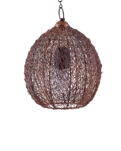 Classic twisted wire Round hanging pendant light, Hanging fixture lamp