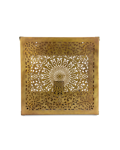 Oriental Square Wall Lamp Light Lampshade, Antique Moroccan Wall Sconce