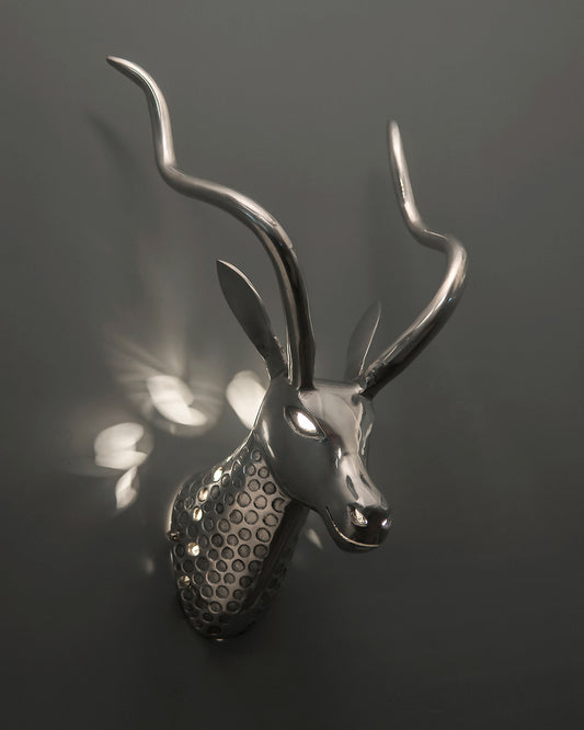 Trophy Deer Head Wall Light, Wall Art Deco Metal Lamp, Modern antler wall lamp,Living room,Bar,Cafe