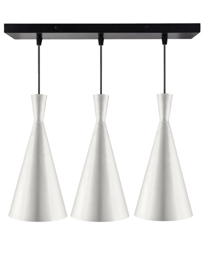 3-Lights Linear Cluster Chandelier Modern Inverted Cone Shaped hanging Light, E27 Holder, Decorative,URBAN Retro, Nordic Style