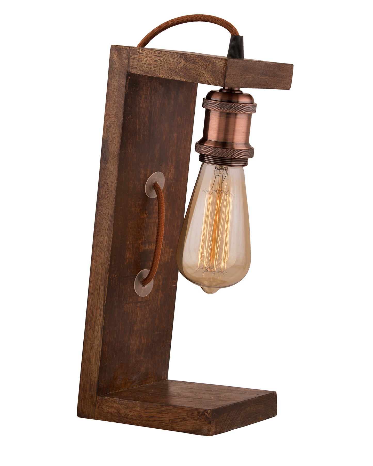 Table Wooden Lamp with Holder