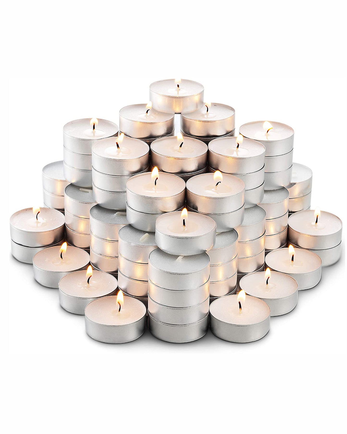 Wax Tealight Candles, Set of 100