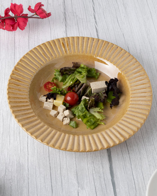 Kitchen Soup Pasta Plate, High Quality Stoneware Serving Platter | Dishwasher & Microwave Safe, Large