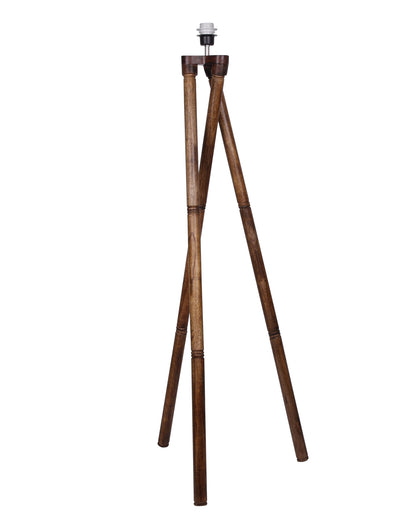 Cross-leg Wood Tripod Floor Lamp, Mid Century Standing Lamp, E27 Lamp Base, With Shade Modern Design Floor Reading Lamp for Living Room Bedroom, Study Room and Office