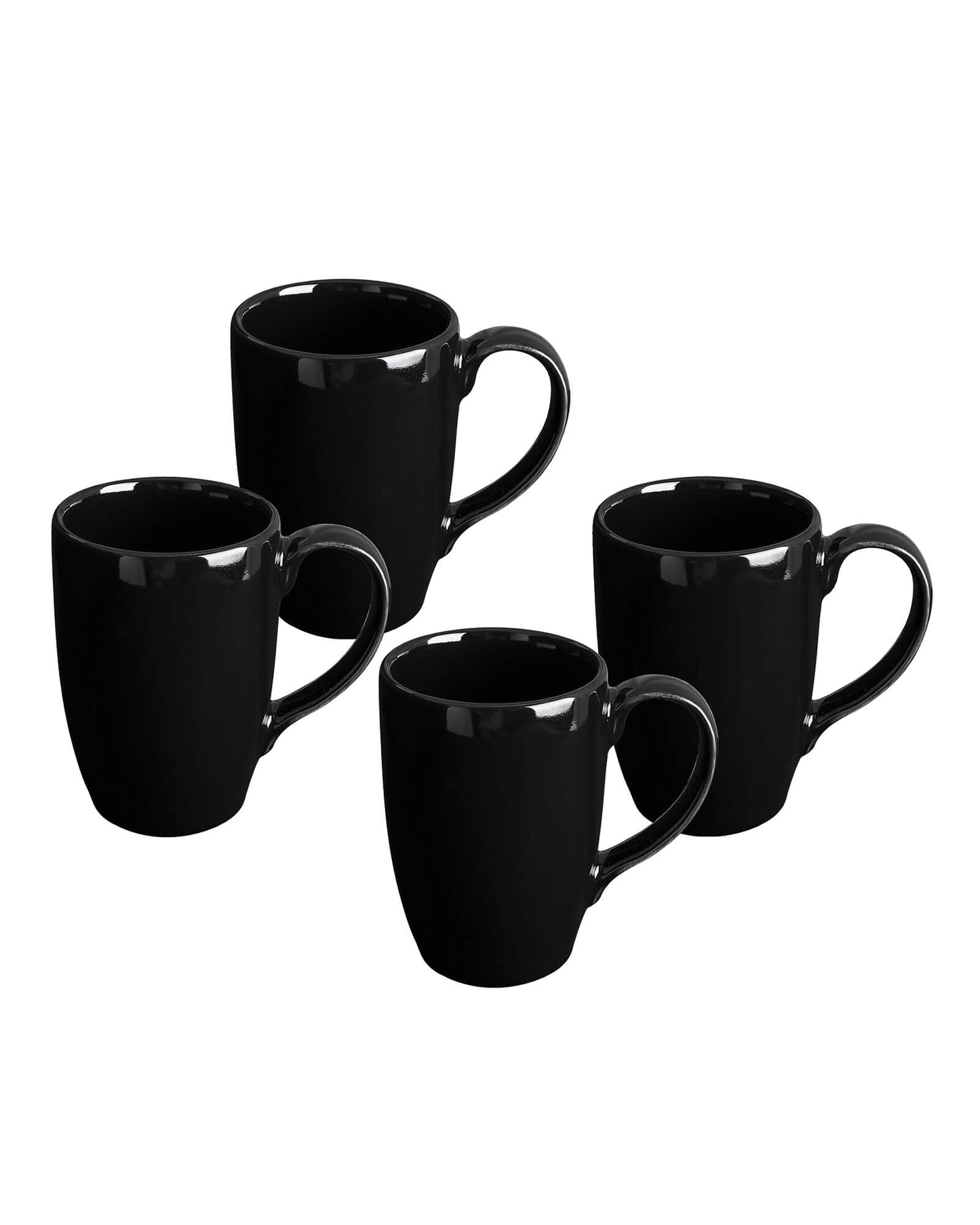 Prime Morning Tea Coffee Milk Mug, 300 ml,  Porcelain, Set of 4