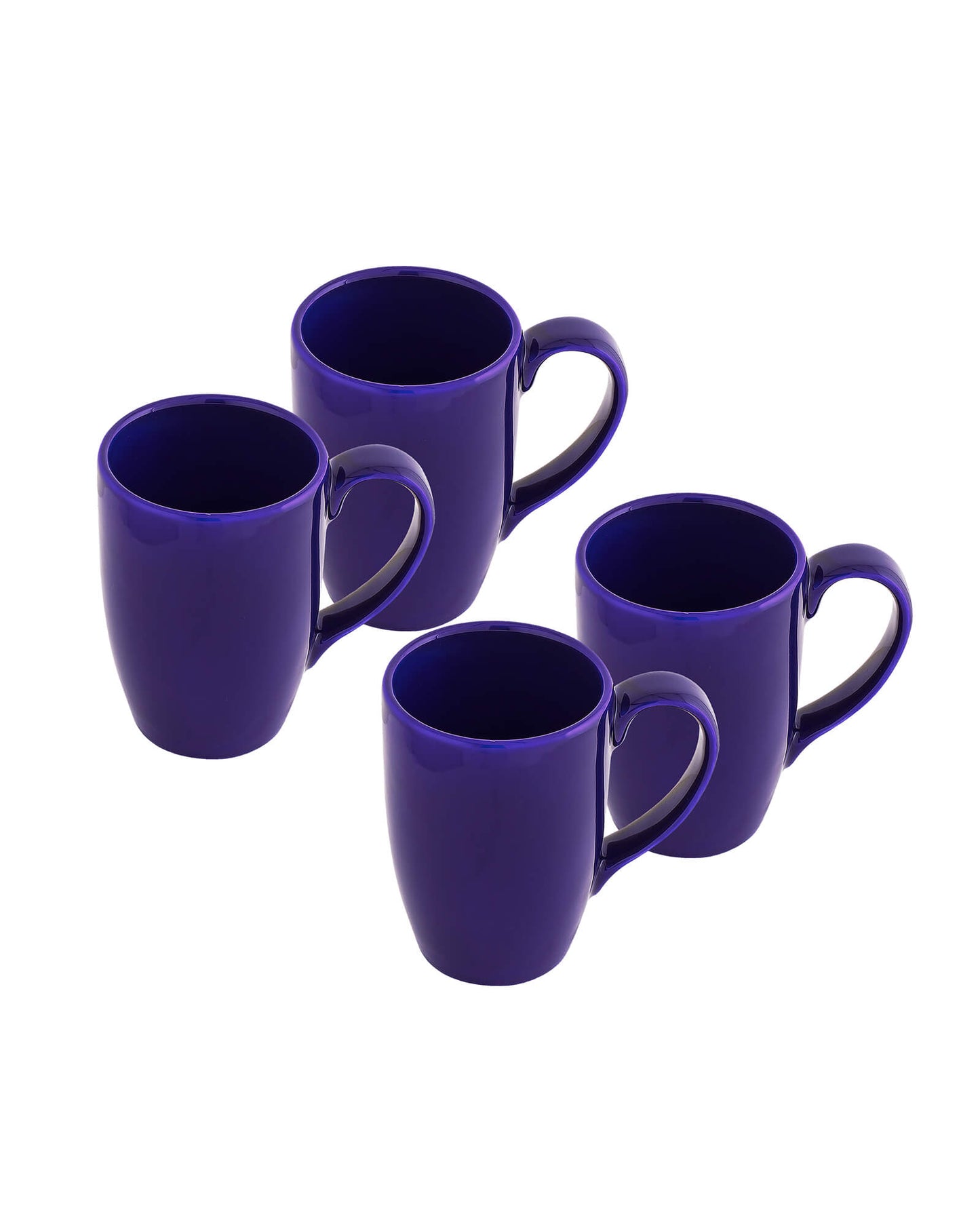 Prime Morning Tea Coffee Milk Mug, 300 ml,  Porcelain, Set of 4