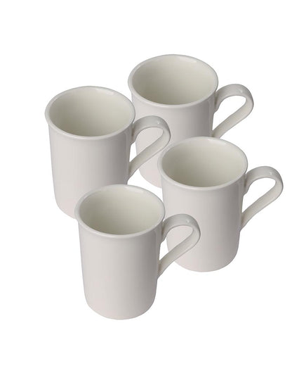 Classic Morning Tea, Coffee, Milk Mug, 280 ml, Porcelain, Set of 4