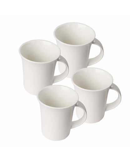 Classic Morning Tea, Coffee, Milk Mug, 280 ml, Porcelain, Set of 4