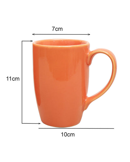 Prime Morning Tea Coffee Cappuccino  Milk Mug, 300 ml, Set of 4