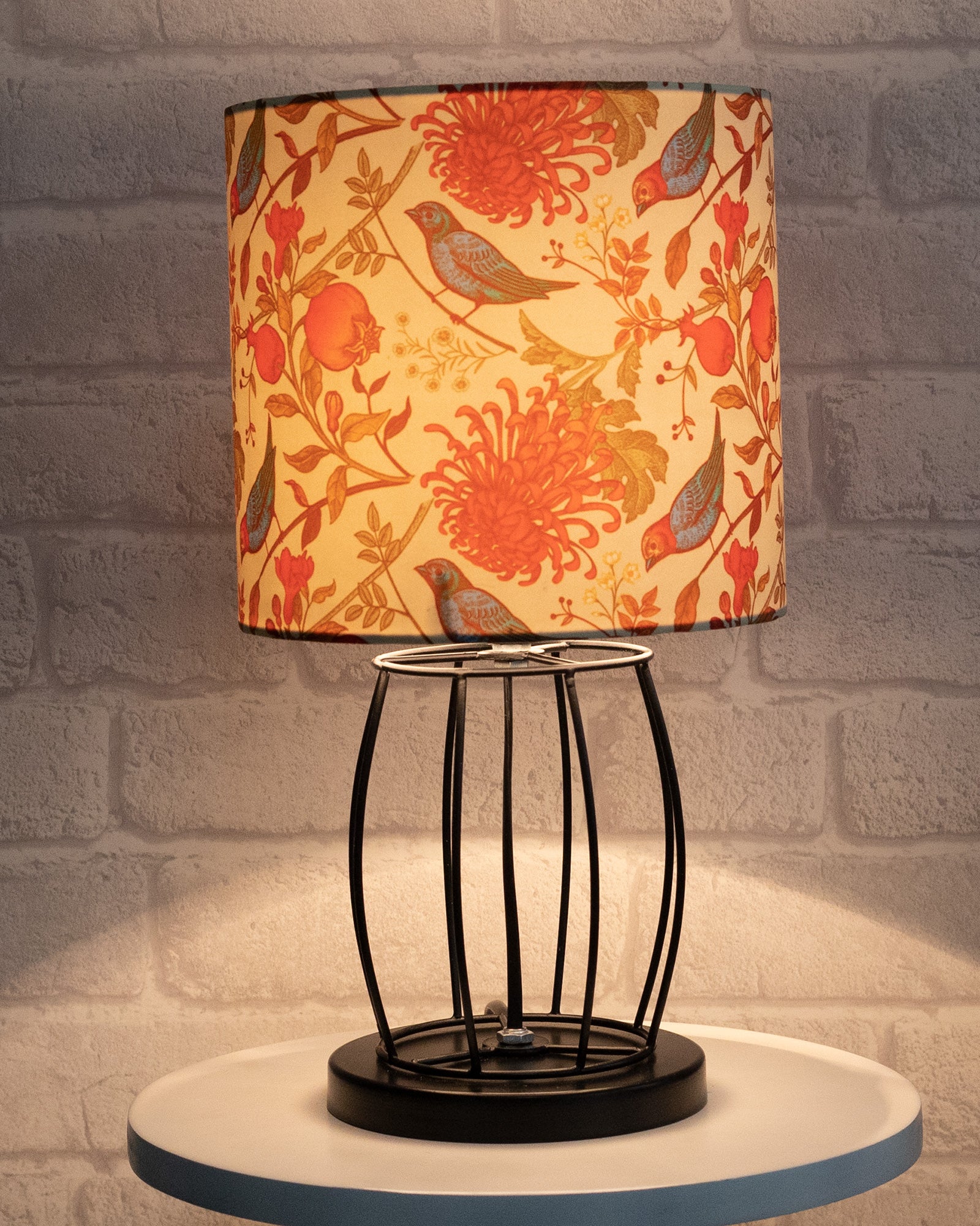 Black Vibrant Watercolor Boho Decor Tripod Lamp Shade Nightstand Table –  Izlamic Art