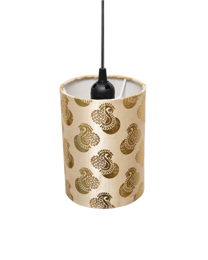 Birds Hanging Drum Lamp Shade, Decorative Light Lamp for Living Room, Home, Bedroom