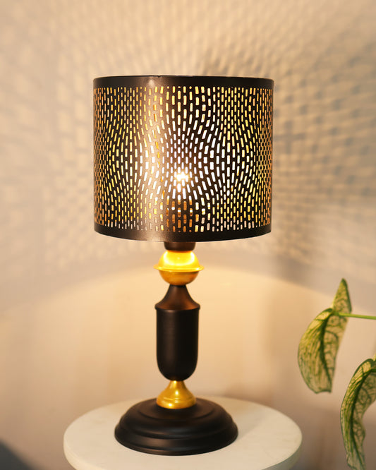 Murphy Table Lamp with Moroccan Shade, LED bulb included