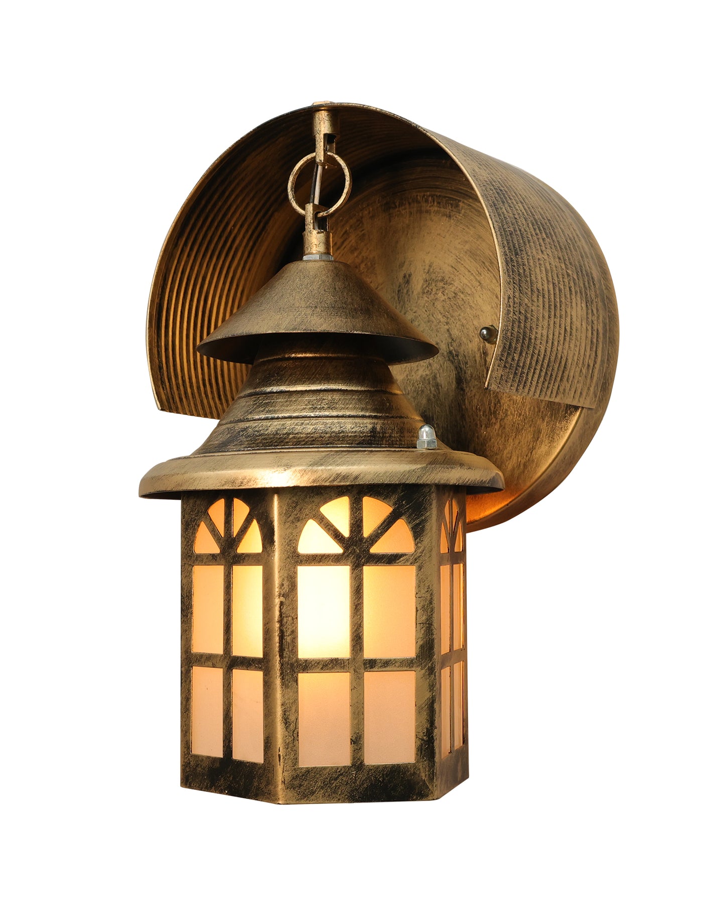 Modern Industrial Box-Shaped Outdoor Wall Light Fixture Glass House Porch Patio Outside Deck Garage, House Shape Light