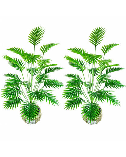 Artificial Faux Palm Plants Acacia/Green Tropical Plant Tree for Home Decor Living Room Corner Office Small Medium Size 28 inch (Without Pot, 1)