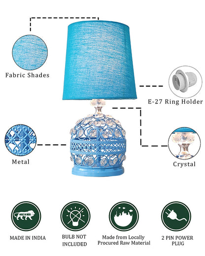 Modern Small Crystal Table Lamp,Contemporary Bedroom Bedside Nightstand Lamp,Desk Globe Lamp for Living Room Girls Kids Room