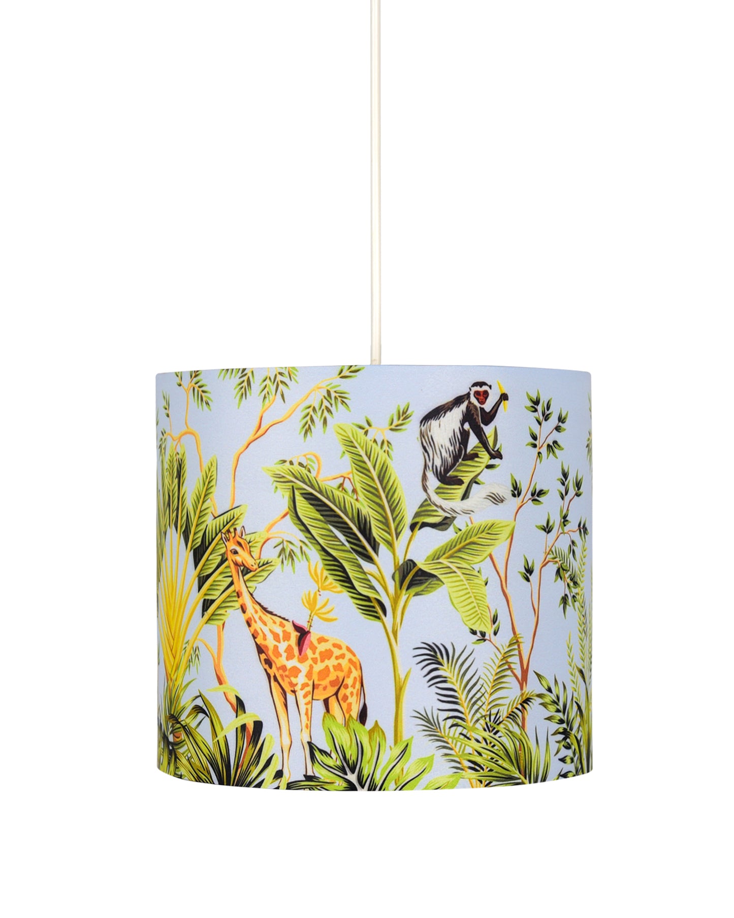 Birds Hanging Drum Lamp Shade, Decorative Light Lamp for Living Room, Home, Bedroom